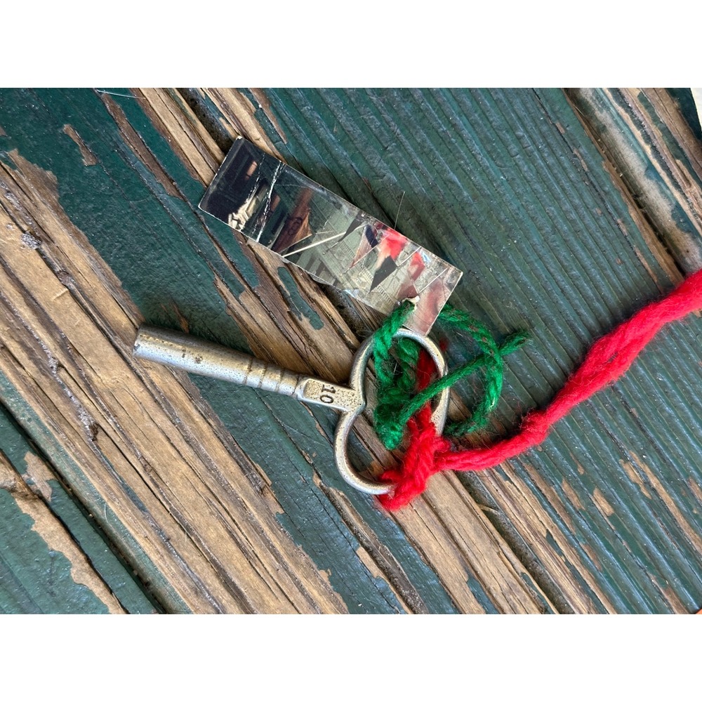 Antique Barrel Key Number 10 Heart Bow Vintage Metal Skeleton Key 1.5 Inch